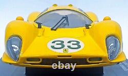 (Rare)'67 Daytona 24hr Yellow Ferrari 412P #33 (EaglesRace) 118 Diecast-In Box