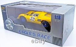 (Rare)'67 Daytona 24hr Yellow Ferrari 412P #33 (EaglesRace) 118 Diecast-In Box