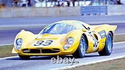 (Rare)'67 Daytona 24hr Yellow Ferrari 412P #33 (EaglesRace) 118 Diecast-In Box