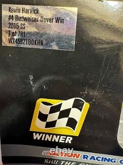 Rare Kevin Harvick #4 Budweiser Dover Win 2015 1/24 Nascar Diecast