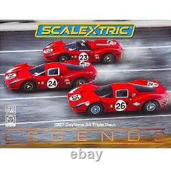 Scalextric 1967 Daytona 24 Triple Pack 132 Slot Race Cars Limited Edition Bo