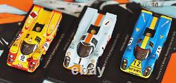 THREE CARS! Spark 1/43 1970 Porsche 917K #1 Gulf Daytona +#2 Martini + #12 Noris