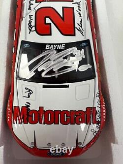 TREVOR BAYNE #21 2013 Motorcraft Retro DAYTONA SIGNED x7 124 MINT 1/630 Wood