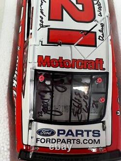 TREVOR BAYNE #21 2013 Motorcraft Retro DAYTONA SIGNED x7 124 MINT 1/630 Wood