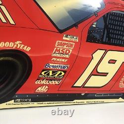 Vintage NASCAR 2001 Dodge Race Car Daytona # 19 Garage Wall Sign by WinCraft 35