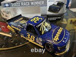 Zane Smith AUTOGRAPHED 2022 DAYTONA And COTA Wins 1/24 Love's Speedco 2-car Lot