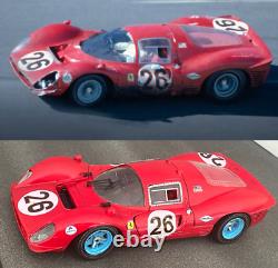 118 Ferrari 1967 Daytona 24 heures 1-2-3 finition ÉPIQUE Diorama 412 P, 330 P3, 330 P4