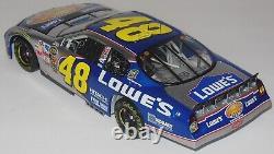 2004 Action Jimmie Johnson #48 Lowes Atlanta Course Gagnée 124 Voiture Signée Autographe