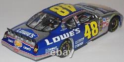 2004 Action Jimmie Johnson #48 Lowes Atlanta Course Gagnée 124 Voiture Signée Autographe