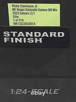 2023 1/24 #47 Ricky Stenhouse Kroger/CottonelleVictoire du Daytona 500 1 sur 319 ELITE