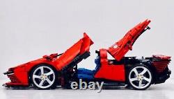 3778pcs Projet de Jouets Ferrari Daytona SP3 Voiture de Course en Blocs à Emboîter NEUF