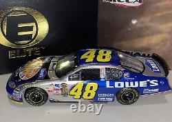 #48 Jimmie Johnson Lowe's 2004 Atlanta Victoire en course Action Elite 1/24 Rare