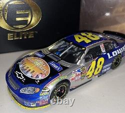 #48 Jimmie Johnson Lowe's 2004 Atlanta Victoire en course Action Elite 1/24 Rare