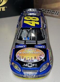 #48 Jimmie Johnson Lowe's 2004 Atlanta Victoire en course Action Elite 1/24 Rare