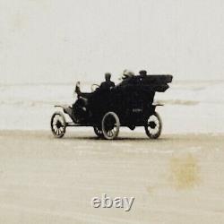 Carte postale rare de Daytona Beach en Floride, course de voitures anciennes c1915, course sur la plage en Floride.