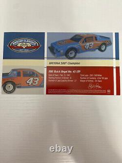 Classiques signés de Nascar 1981 Richard Petty #43 Stp Daytona 500 Course Victoire 1/24