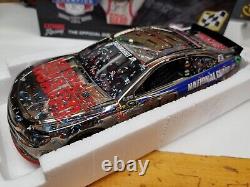 Dale Earnhardt Jr 2014 National Guard 1/24 Daytona 500 Raced Win Color Chrome<br/>	Dale Earnhardt Jr 2014 National Guard 1/24 Daytona 500 Victoire de course en couleur chrome