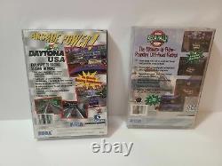 Daytona USA & Sega Rally (Sega Saturn, 1995) Jeux de course complets CIB de Sega USA