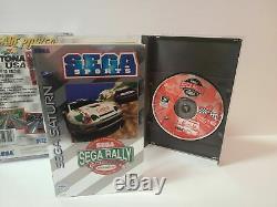 Daytona USA & Sega Rally (Sega Saturn, 1995) Jeux de course complets CIB de Sega USA