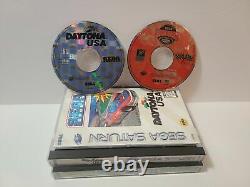 Daytona USA & Sega Rally (Sega Saturn, 1995) Jeux de course complets CIB de Sega USA