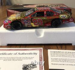 Kevin Harvick #29 Shell/Daytona Raced Win 2007 Mknte Carlo SS Color Chrome 124
<br/> <br/>
 	Kevin Harvick #29 Shell/Daytona victoire en course 2007 Chevrolet Monte Carlo SS Chrome couleur 124