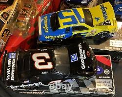 Lot de 14 voitures miniatures vintage Dale Earnhardt Nascar fabriquées par Action 1/24 avec toutes les boîtes