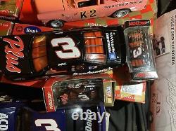 Lot de 14 voitures miniatures vintage Dale Earnhardt Nascar fabriquées par Action 1/24 avec toutes les boîtes