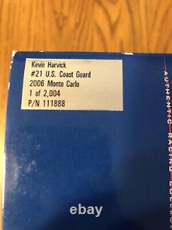 Motorsports Authentics Kevin Harvick #21 US Coast Guard 2006 Monte Carlo 124
<br/>	<br/>Les authentiques sports mécaniques de Kevin Harvick #21 US Coast Guard 2006 Monte Carlo 124