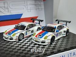 NSR NSRSET14 Porsche Brumos 997 Daytona 24h, #58 & #59 Ensemble de voitures de slot 1/32, 2 voitures