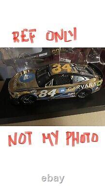 RARE NON OUVERT! 2023 Jimmie Johnson #84 Voiture plaquée OR Carvana 1 sur 36 Fabriquée NASCAR