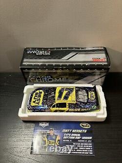 Rare! Lire Tout! 2012 Matt Kenseth #17 Best Buy Daytona Win Couleur Chrome 24/133