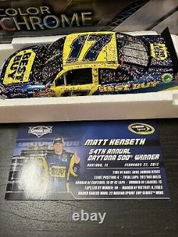 Rare! Lire Tout! 2012 Matt Kenseth #17 Best Buy Daytona Win Couleur Chrome 24/133