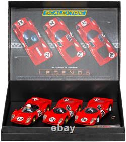 Scalextric 1967 Daytona 24 Triple Pack Voitures de course à fente 132 Édition limitée Box