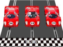 Scalextric 1967 Daytona 24 Triple Pack Voitures de course à fente 132 Édition limitée Box