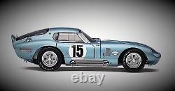 Voiture de course Daytona Shelby 1/18 Racing Custom Built, carrosserie en métal, modèle GT des années 1960, coureur 24.