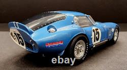 Voiture de course Daytona Shelby 1/18 Racing Custom Built, carrosserie en métal, modèle GT des années 1960, coureur 24.